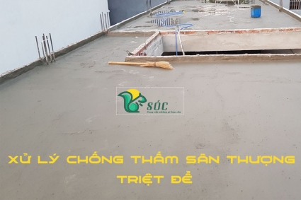 Hướng dẫn chi tiết chống thấm sân thượng bị nứt